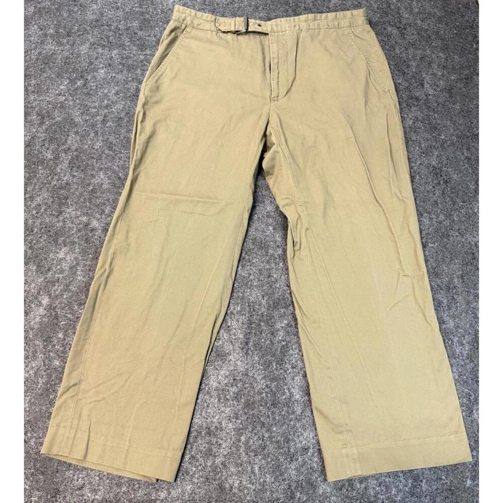 Michael Kors Men's Parker Slim Fit Belted Pants Brown - 34/32Wx26L